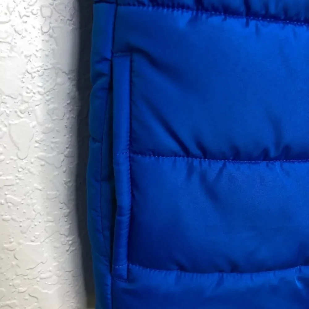Puma blue navy color block full zip puffer vest size Medium - Picture 4 of 9